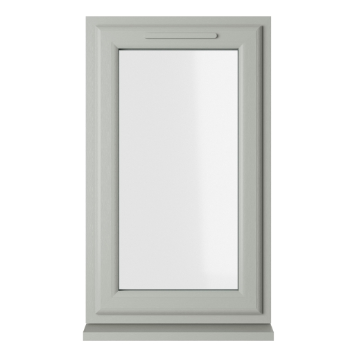 Crystal Double Glazed uPVC Window Agate/White Right Hung 1040mm x 610mm Clear
