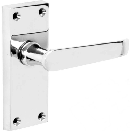 4Trade Victorian Lever Latch Handle Chrome