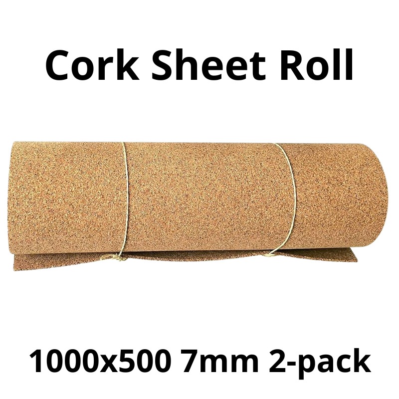 Cork Sheet Roll - 1000x500mm - 7mm - Décor and DIY - Pack of 2