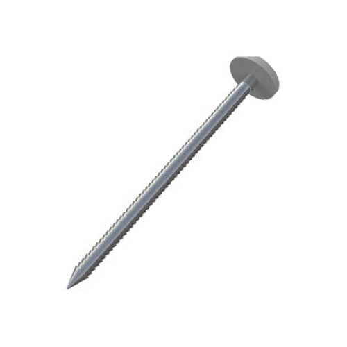 Plastic Headed Nails - 65mm Storm Grey - Box of 100