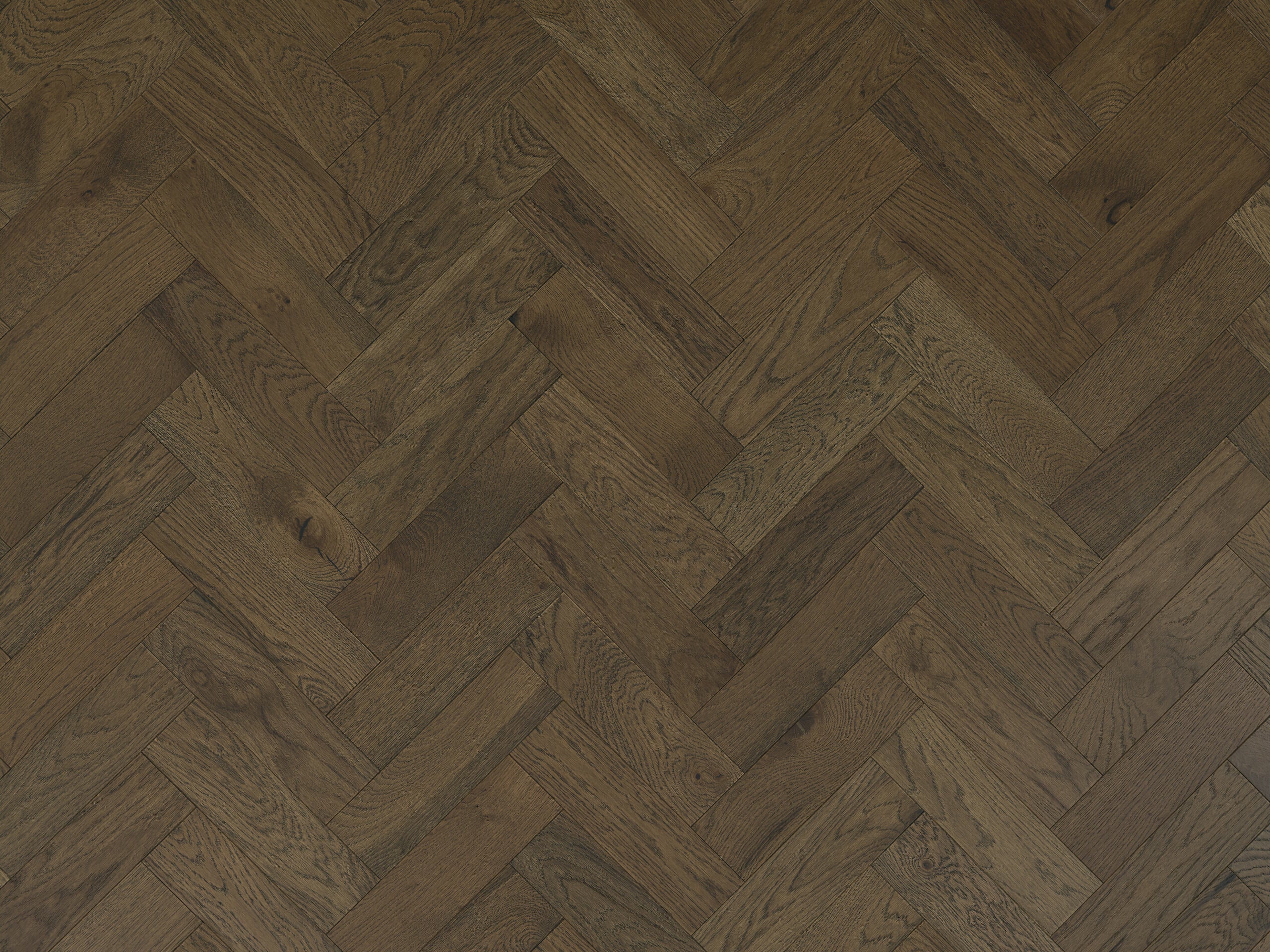 Home Choice Engineered Rustic Oak Herringbone 10mm x 90mm Affogato Brushed UV Lacquered