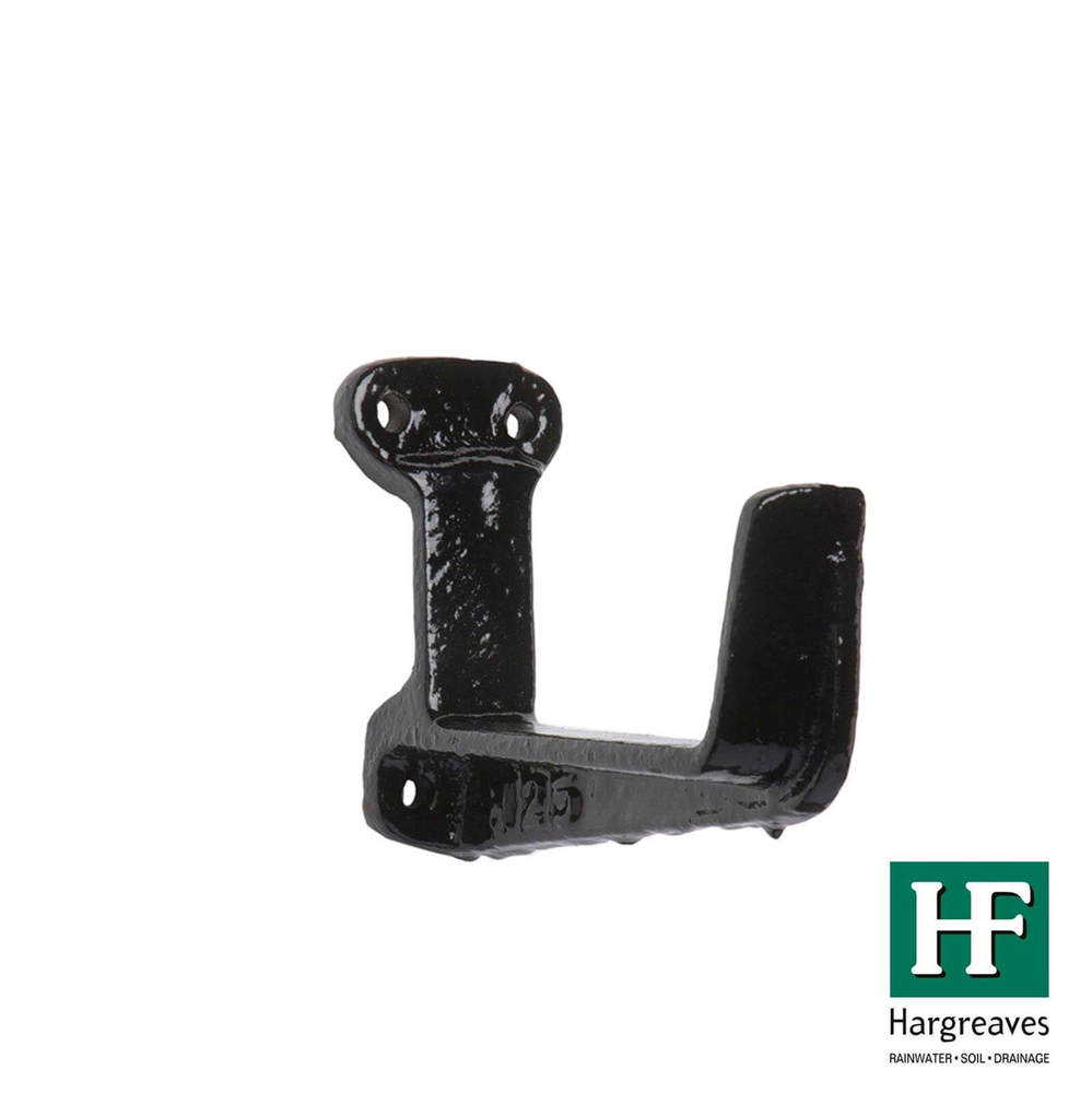 Cast Iron Box Gutter Fascia Bracket - 100mm Black