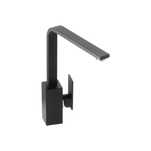 Abode New Media Single Lever Tap Matt Black AT1182