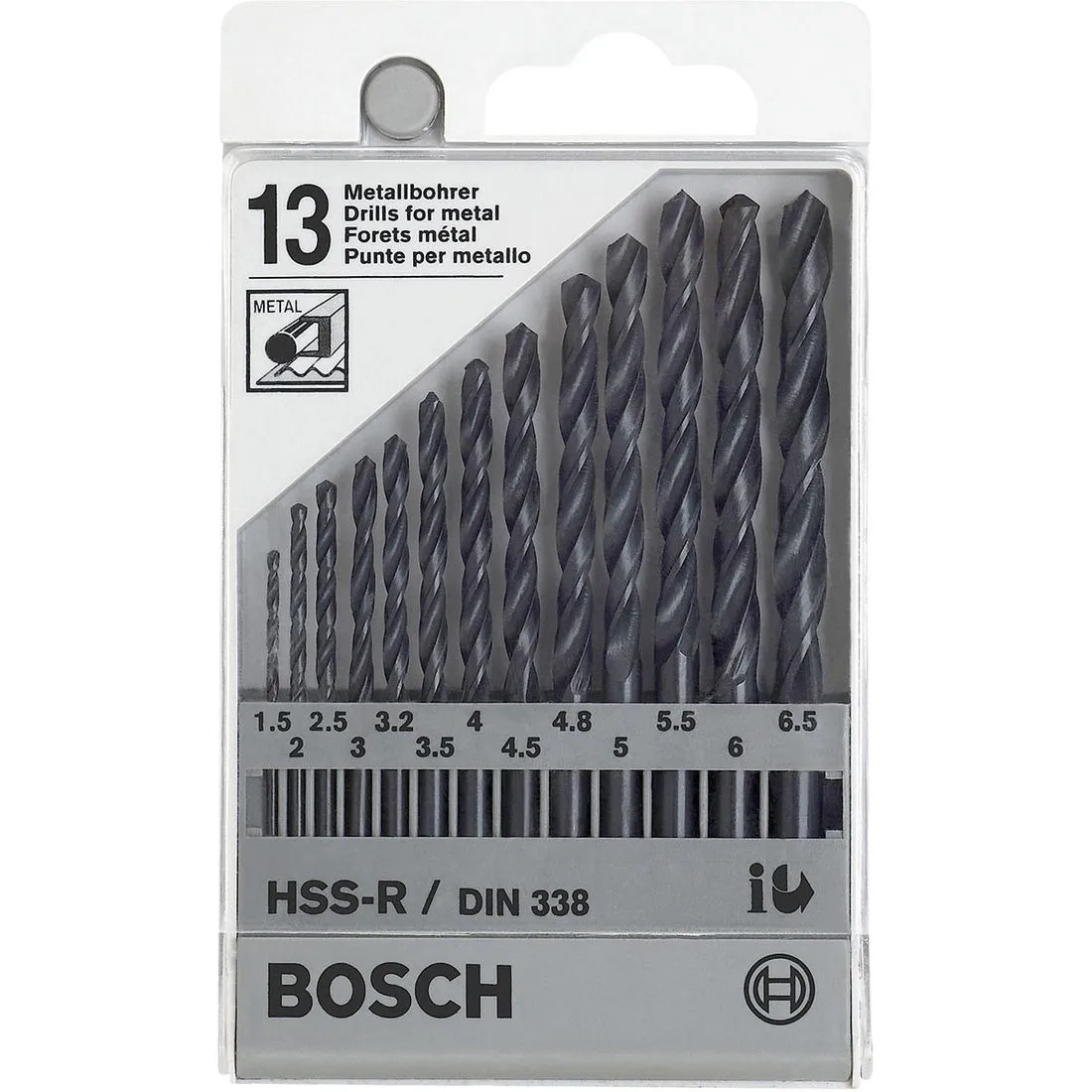 Bosch Drill Bit 13Pc Set Metric Cassette