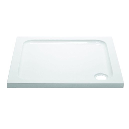 Bathrooms From Travis Perkins Slimline Shower Tray White 900 x 900mm
