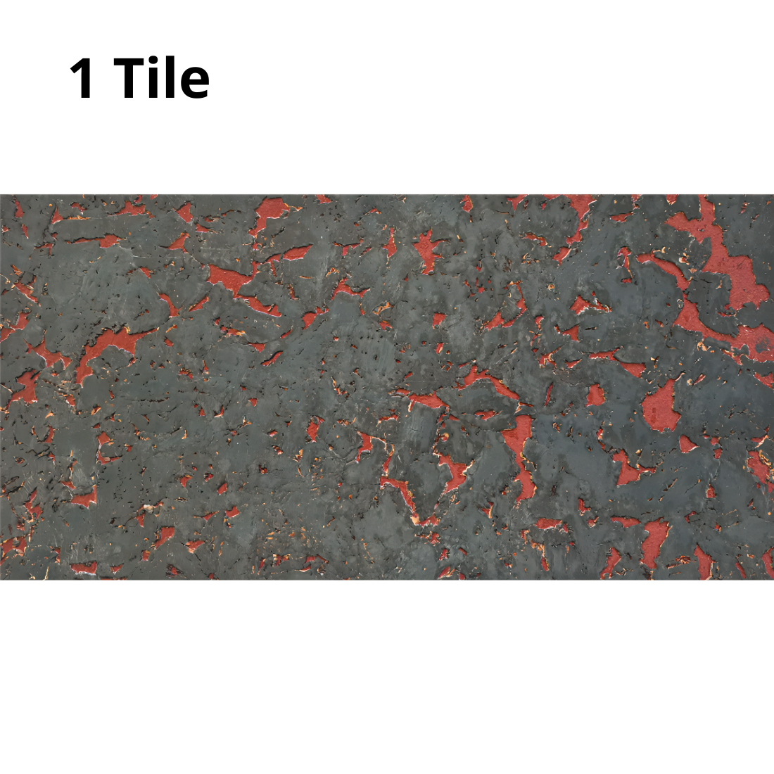 Decorative Cork Wall Tiles - Magma - 1 Tile - 0.18m2 (1.94sqft)
