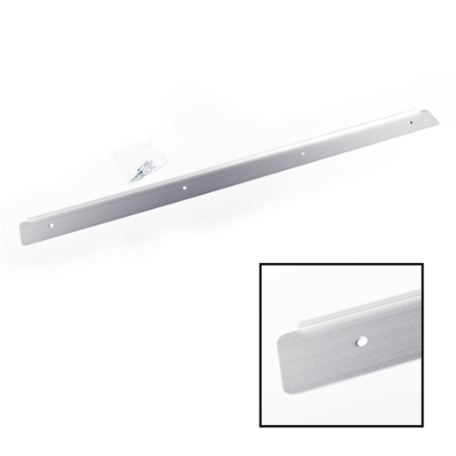 Centurion CJ182L Worktop End Trim Matt Silver Aluminium 630 x 40mm 6mm Radius
