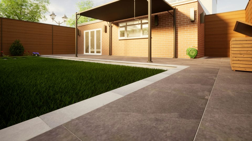 Sandstone Paving - 600mm x 290mm x 22mm Kandla Grey