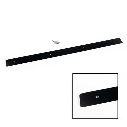 Centurion CJ185L Worktop End Trim Black Aluminium 630 x 40mm 6mm Radius