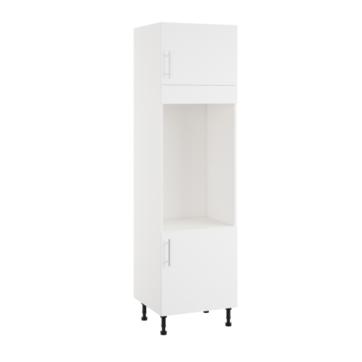 Essence White MFC Double Oven Tower Type B, 600mm