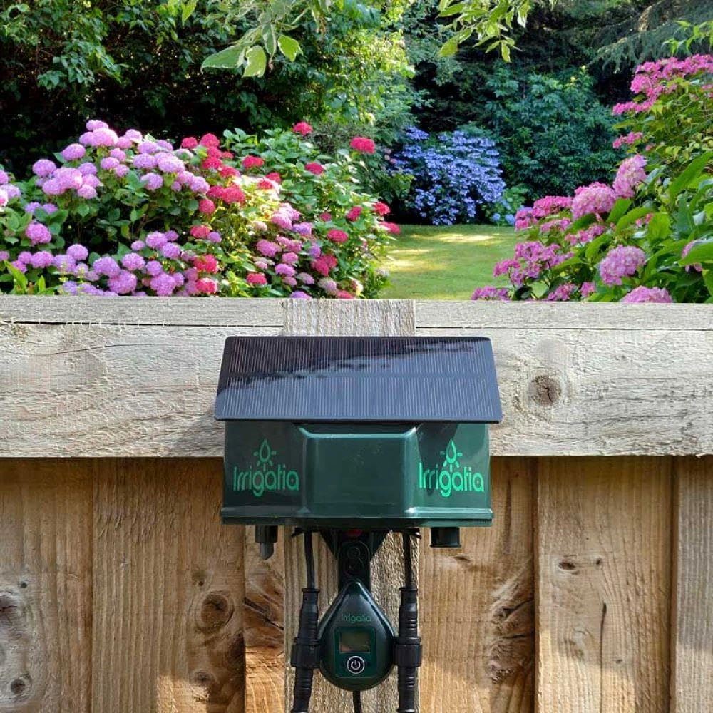 Solar Powered Automatic Irrigation System | Q Series SOL-C18Q | Weather Responsive Drip Watering Kit for Garden, Greenhouse & Pots Polypropylene Green