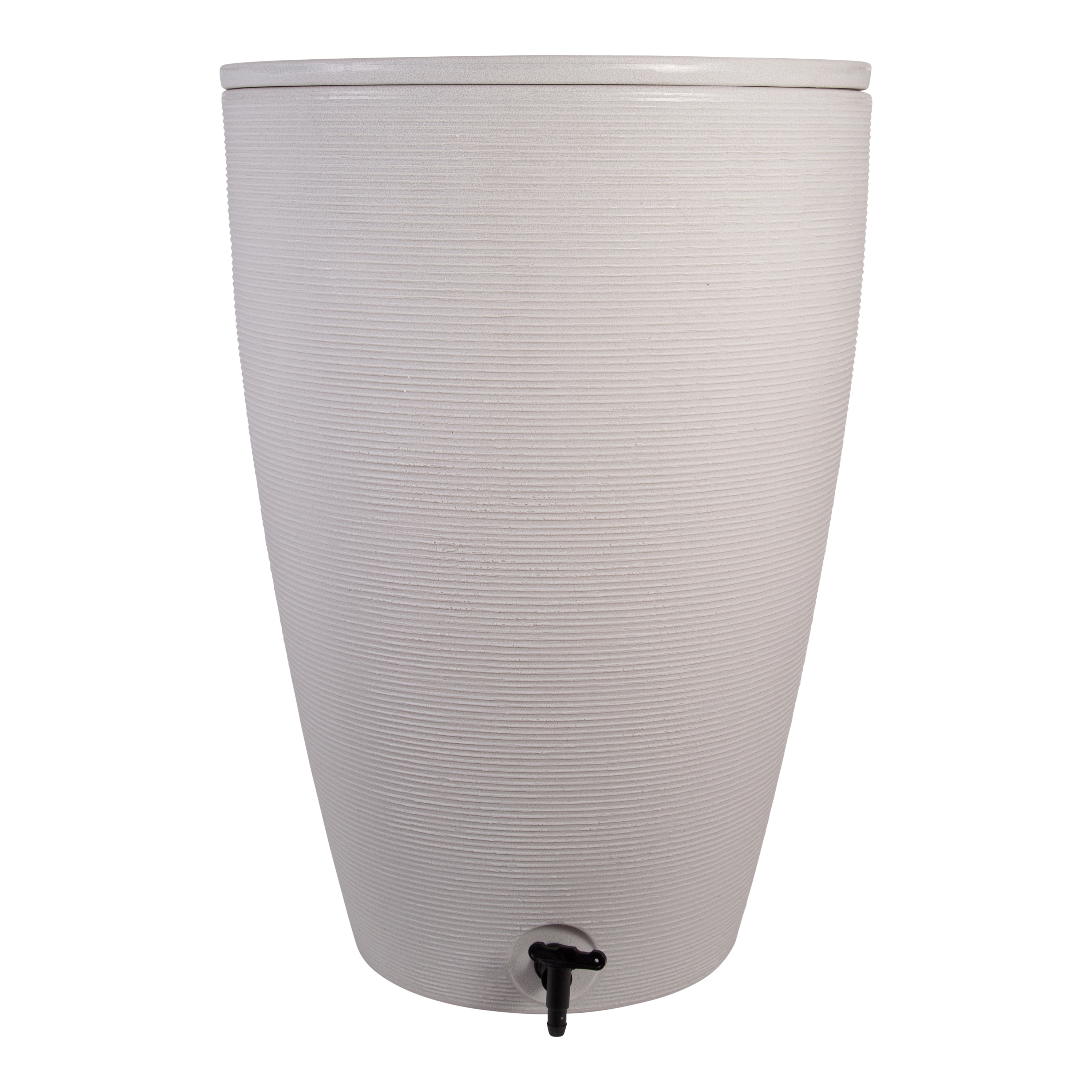 Amesbury 120 Litre Stone-Effect Water Butt High Density Polyethylene (HDPE) White Strata