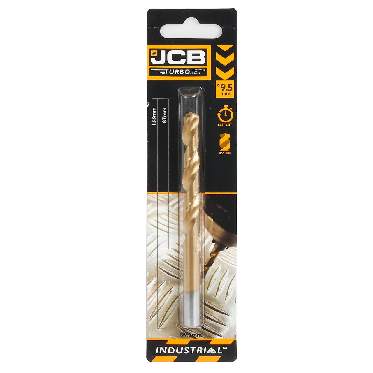 JCB 9.5 x 133mm 7 Point HSS Drill Bit TurboJet | 5055803318819