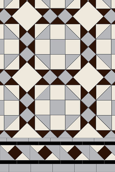 Original Style Victorian Rochester 3 colour Pattern