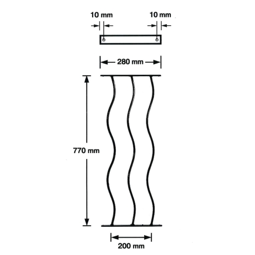 BIC Swirl Decking Panel Grey 280mm x 770mm PK 2
