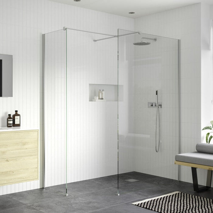 Capital8plus 800mm Wetroom Side Panel - Chrome