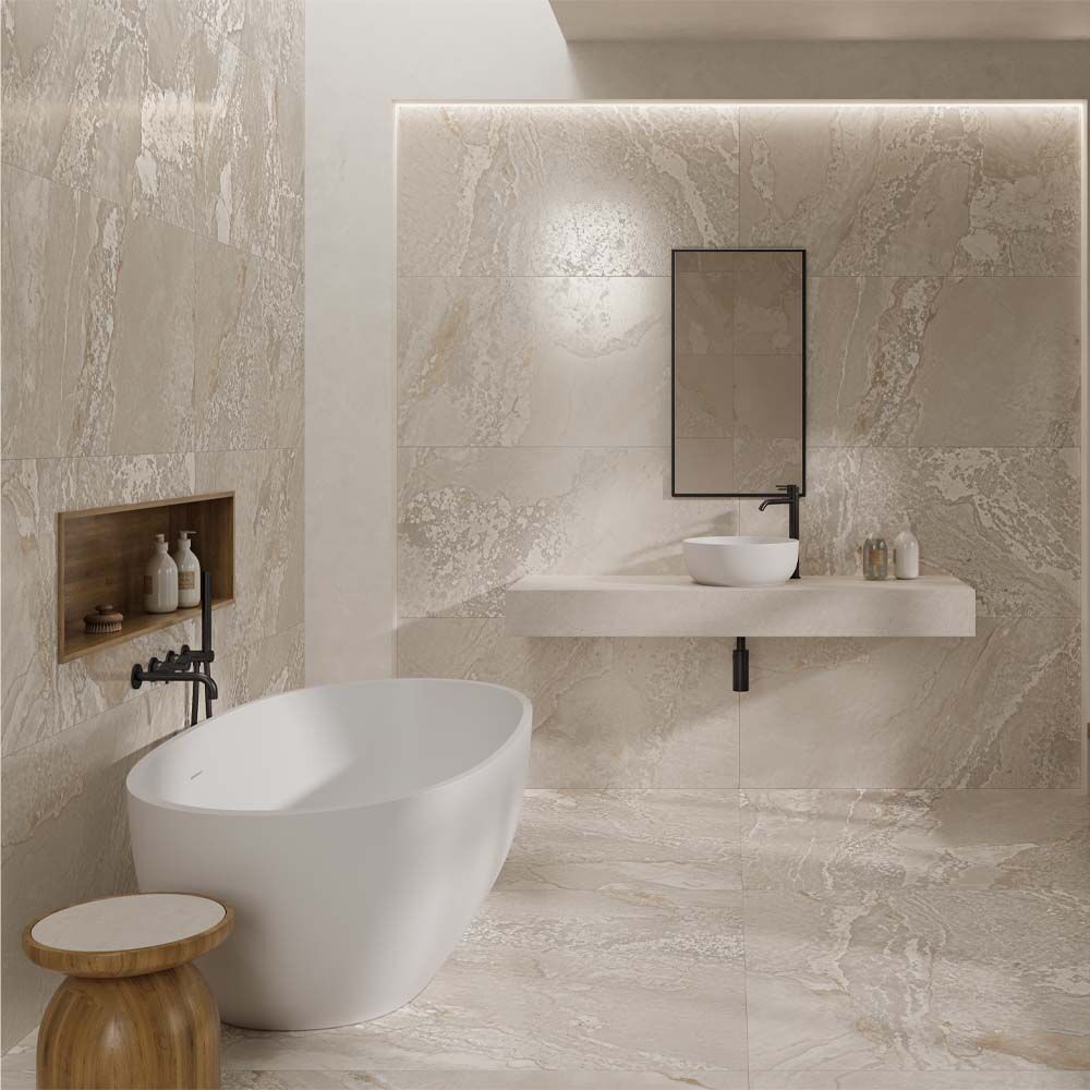 Planet Cream Glazed Polished Porcelain 1198x598mm