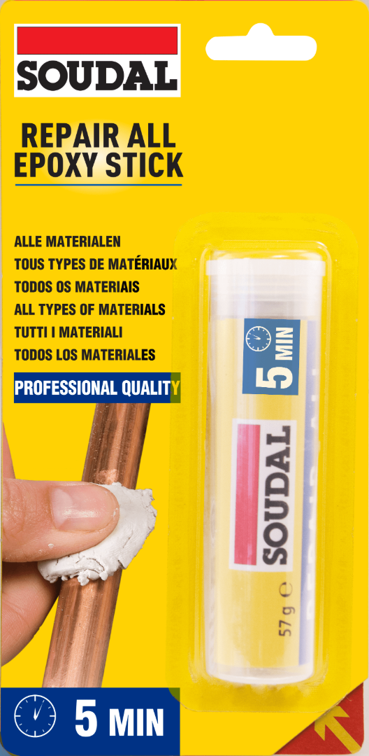 Soudal Epoxy Stick - Epxoy Repair Putty Grey-White 57G 117430