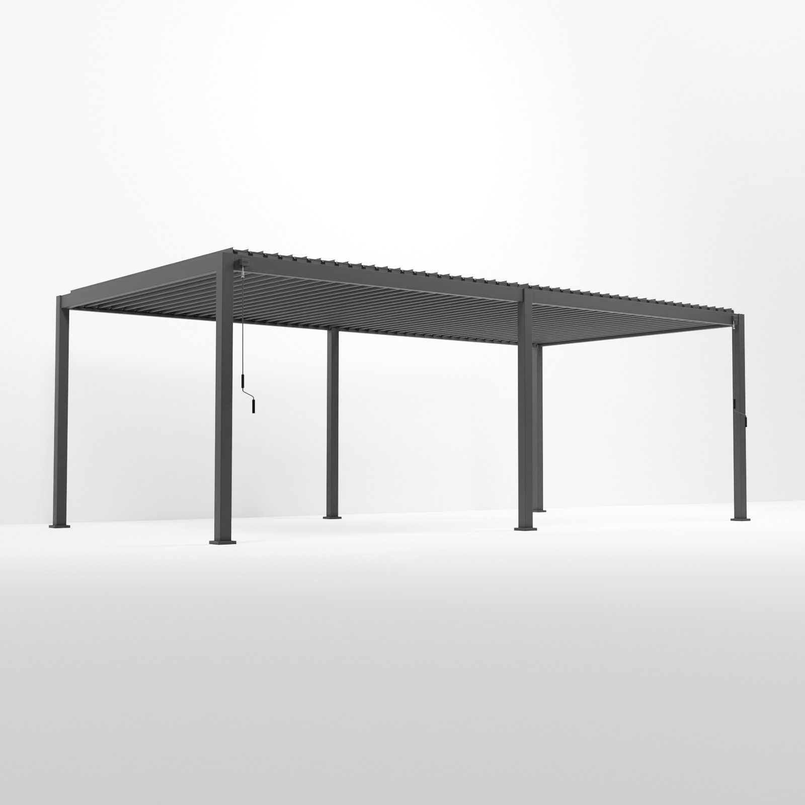 NOVA TITAN 7.2m x 3.6m Rectangular Pergola – Grey (2026 Model)