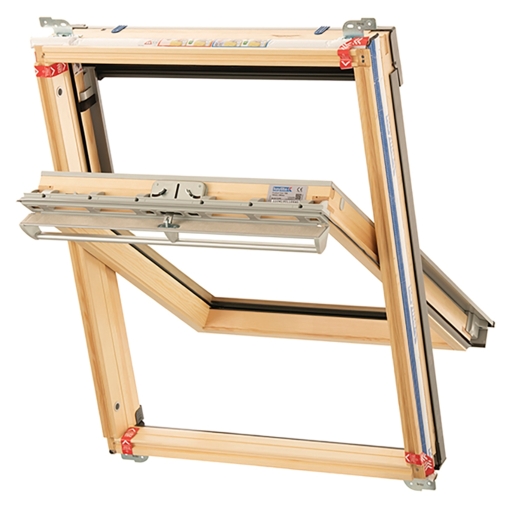 Keylite Hi-therm Centre Pivot Roof Window Pine Finish 780mm x 980mm TCP04HT