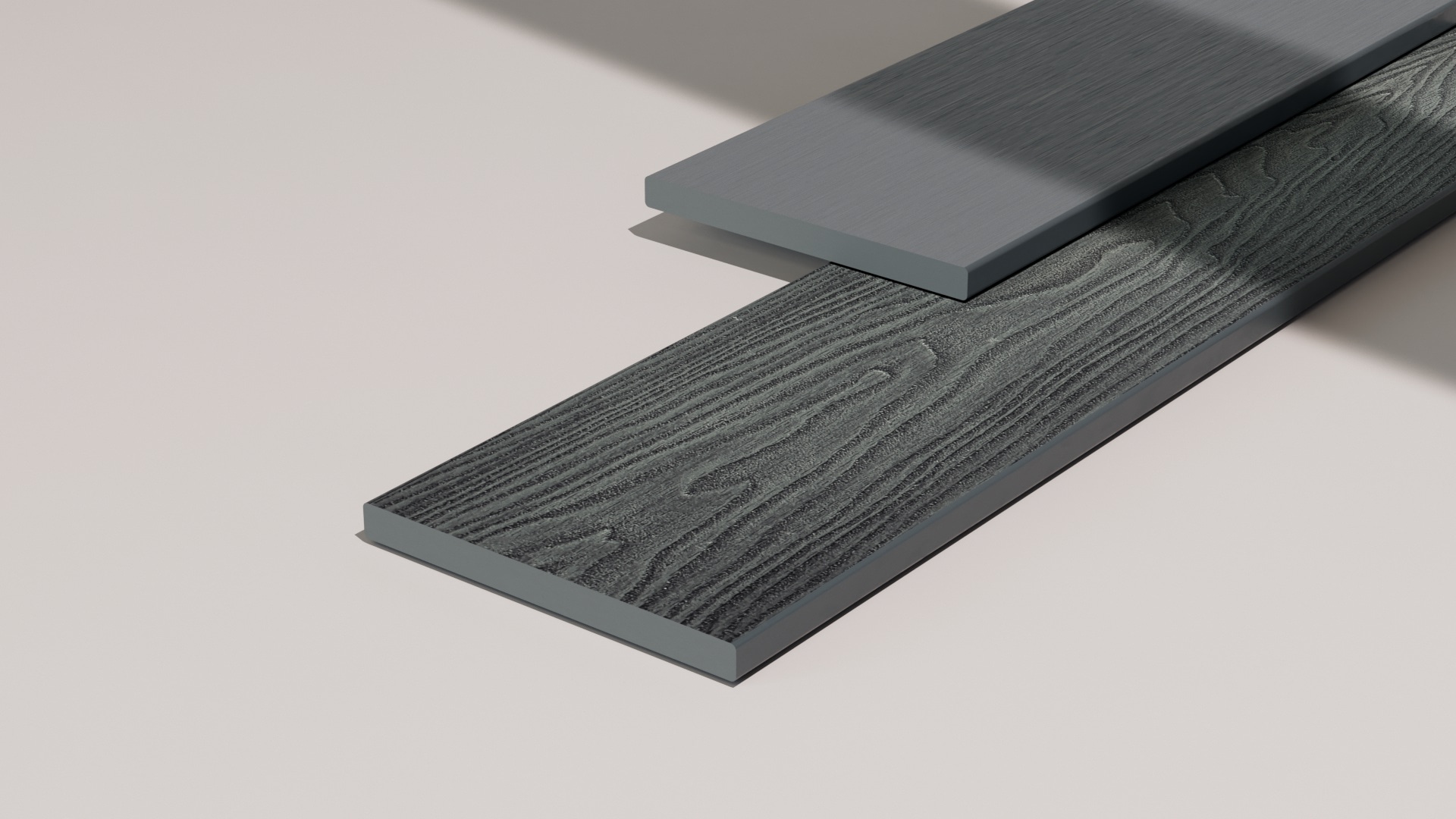 2m Solid Fascia Board Fossil – Mid Grey