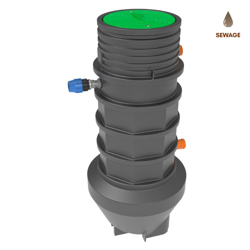 Klargester Hillmaster Chiltern PX7 1600L Sewage Pump Station