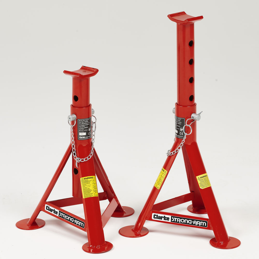 Clarke 7600066 Cax3Tpb 3 Tonne Axle Stands (Pair)