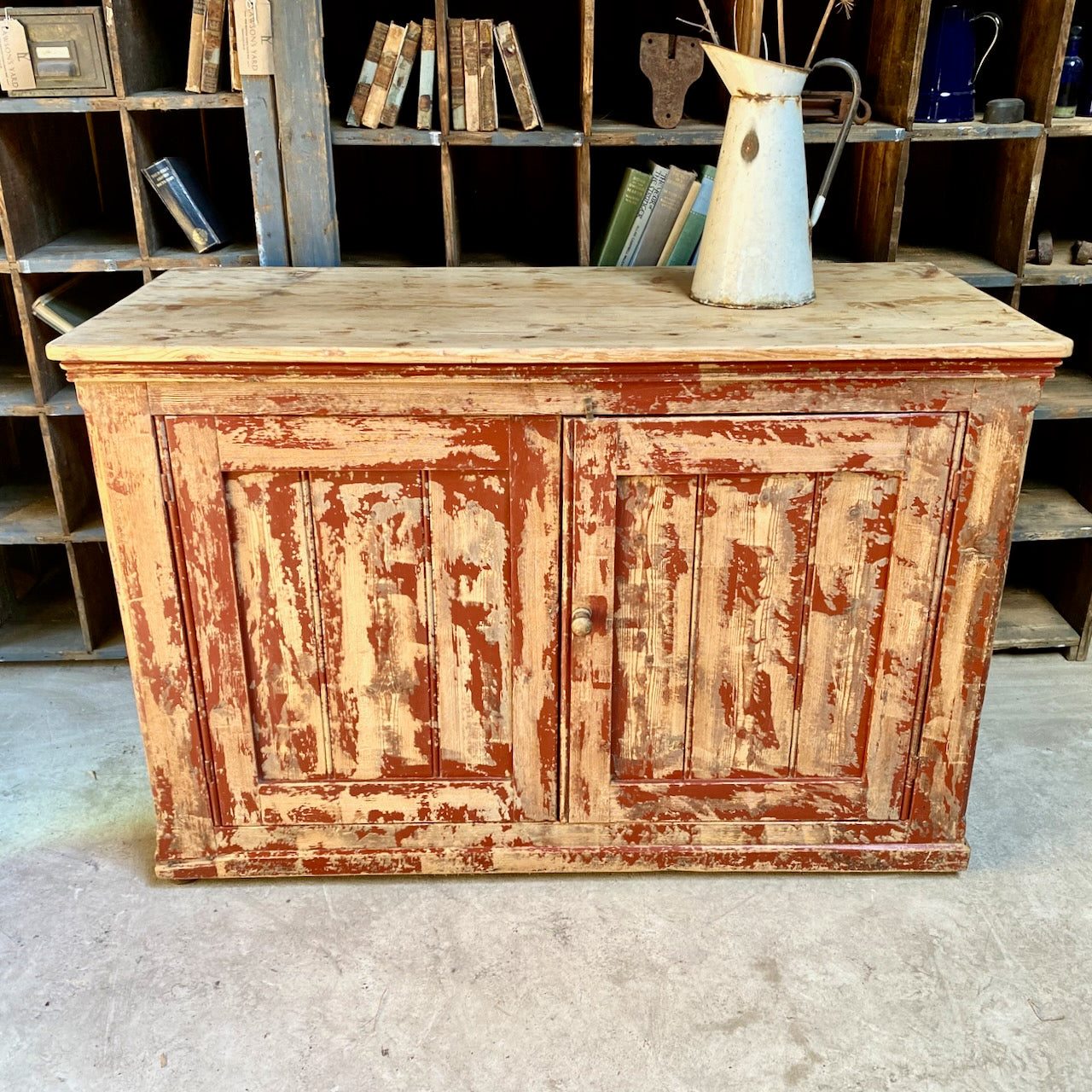 19th Century Country Pine Dresser Base
