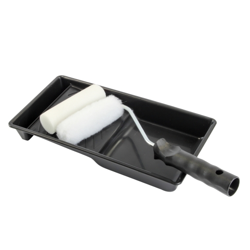 4Trade Black & White Mini Roller Kit, 100mm
