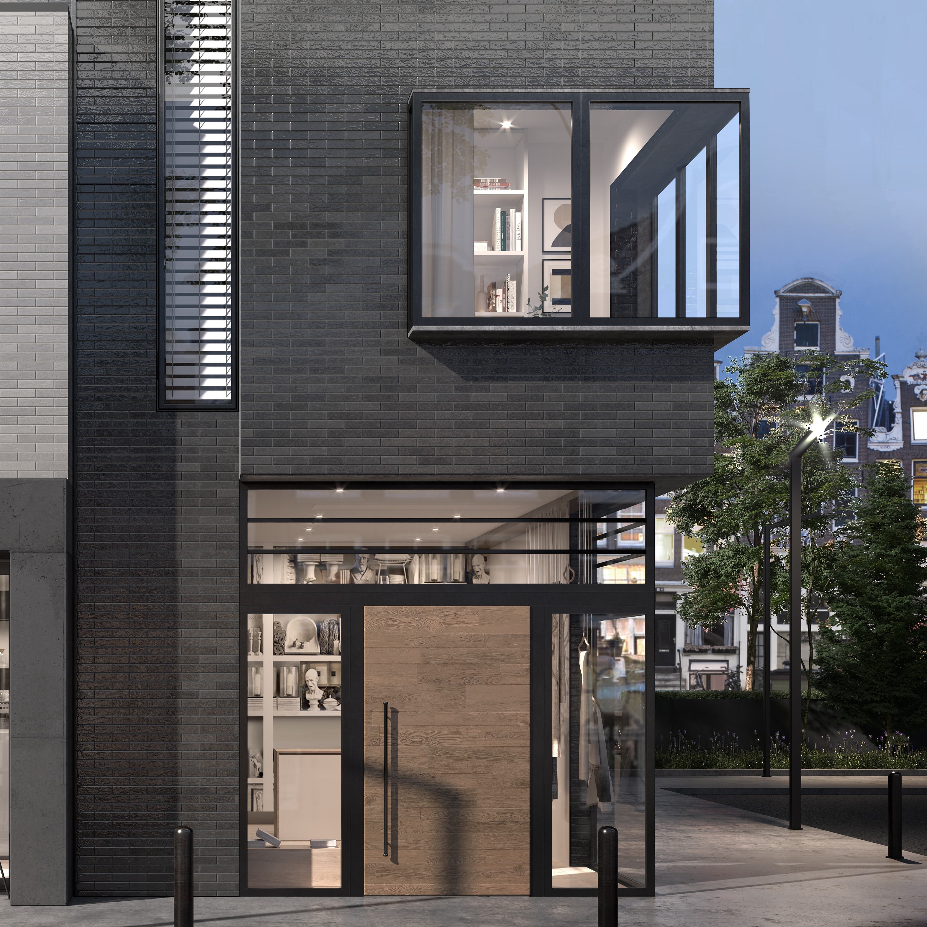 6m² Job Lot | Skyline Dark Grey Glass Effect 6x25cm