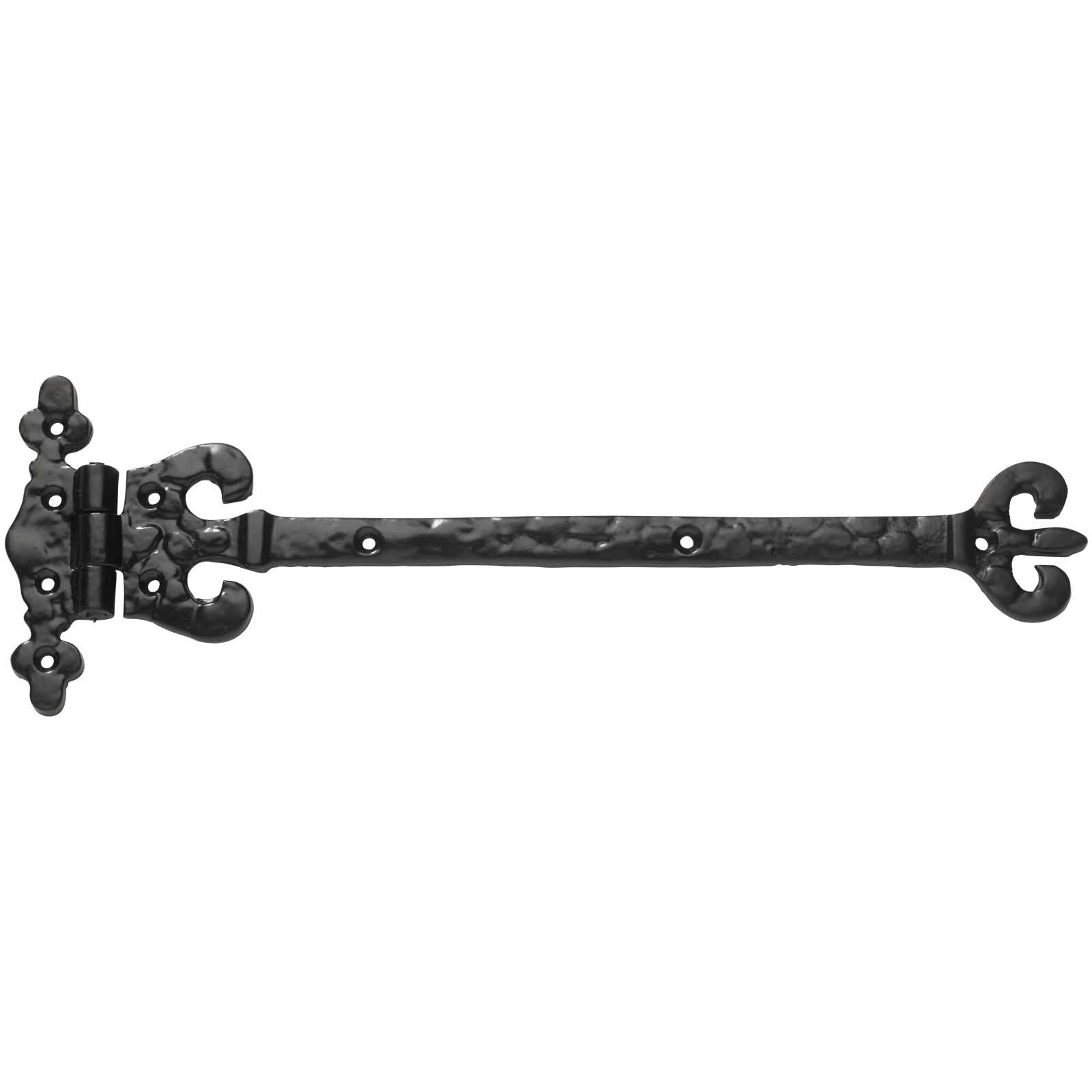 Ornamental Fleur de Lis Tee Hinges - 12" (300mm)