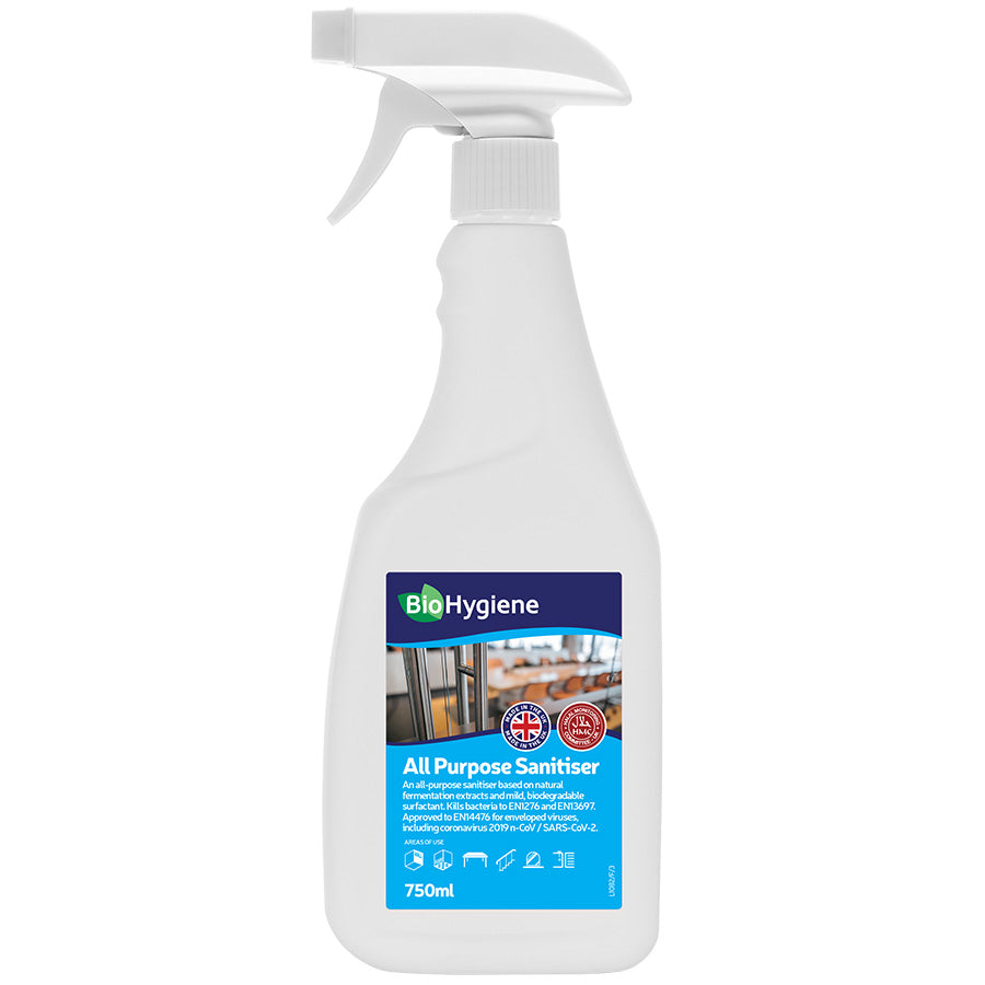 BioHygiene All Purpose Sanitiser Fragranced RTU (6x750ml) | BH008