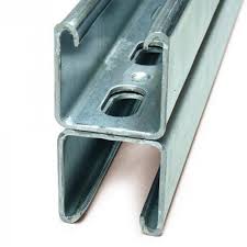 41x41x2.5mm Slotted Back to Back Channel Pre-Galv 3000mm BS6946:1988