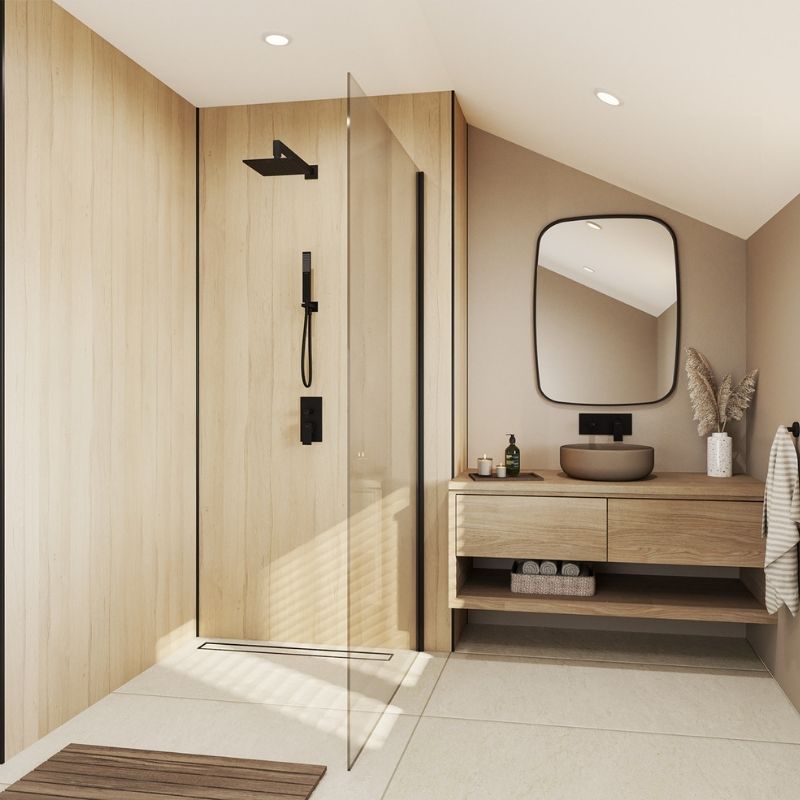 Laminate Wall Panel Square Edge - 1210mm x 2420mm x 11mm English Oak