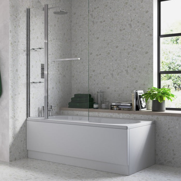 Two Panel Folding Bath Screen