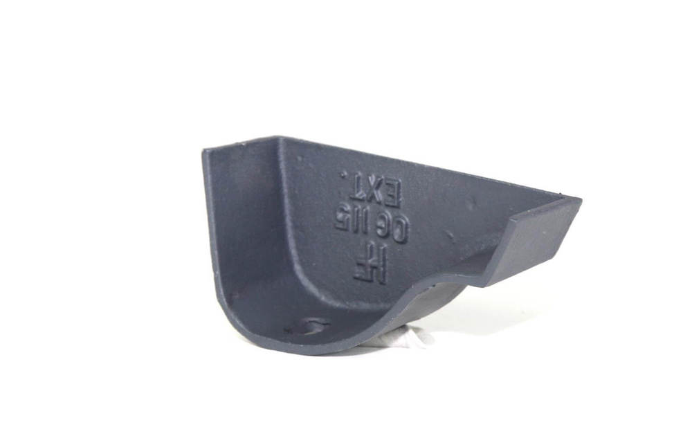 Cast Iron Ogee Gutter Right Hand External Stopend - 125mm Primed