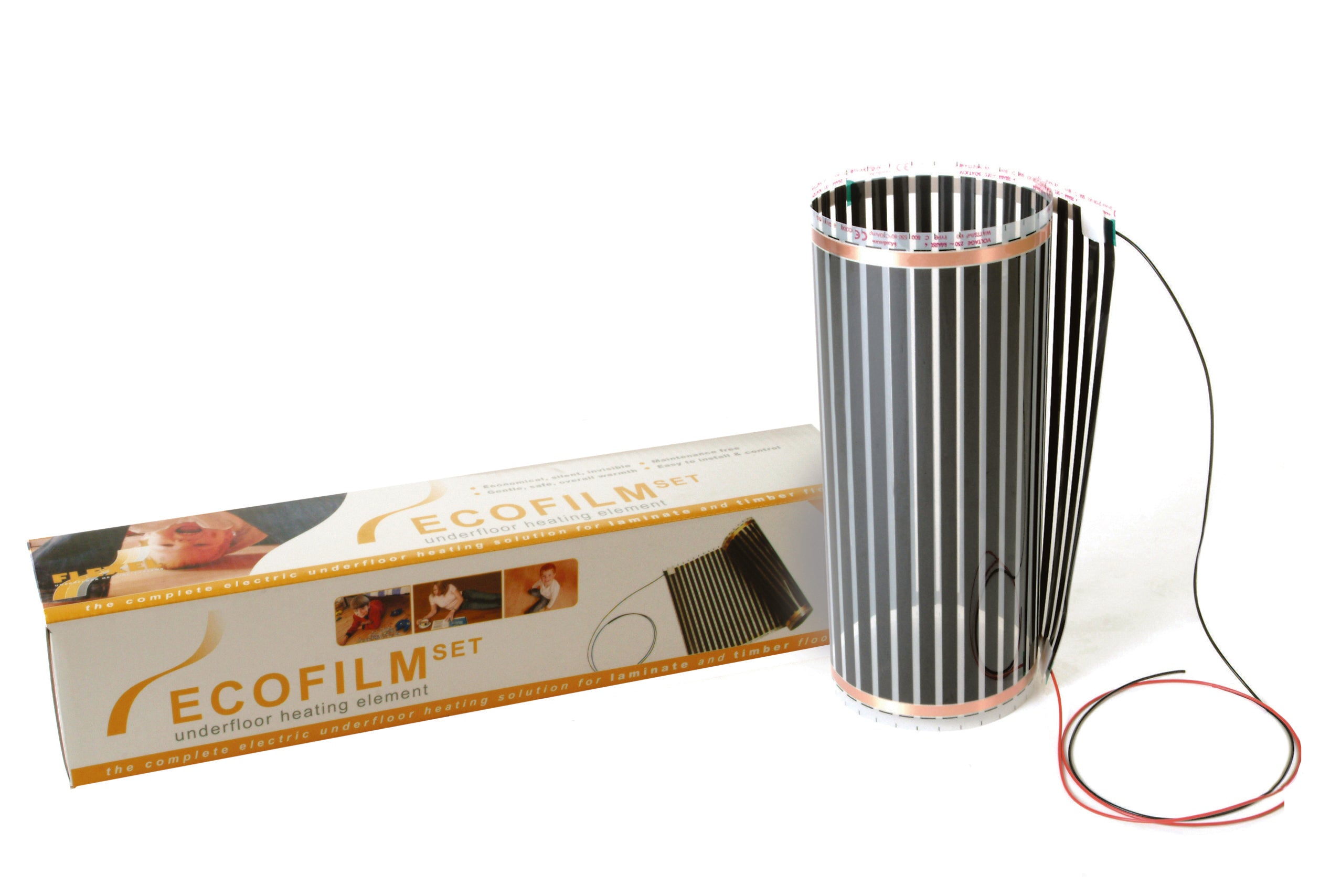 Ecofilm Carbon Film Underfloor Heating Element Set 500mm – Energy Efficient Electric Floor Heating