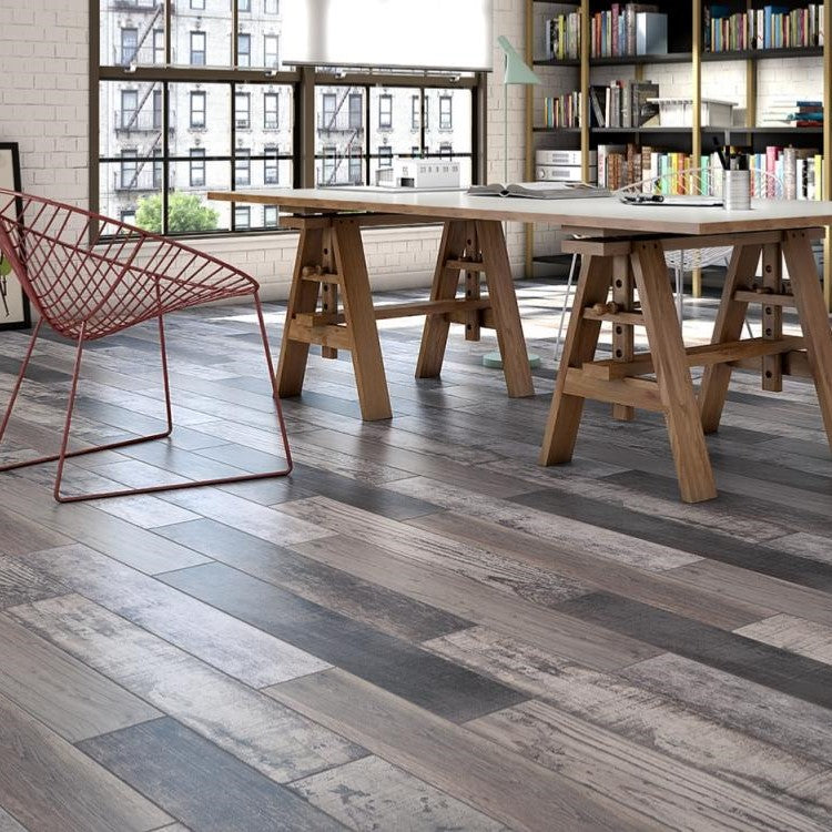 10m² Job Lot | Yurtbay Samba Grey Wood Effect Porcelain Tile 15x90cm
