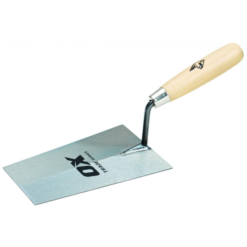Ox Tools OX-T017618 Ox Trade Bucket Trowel - Wooden Handle 7in / 180Mm EA