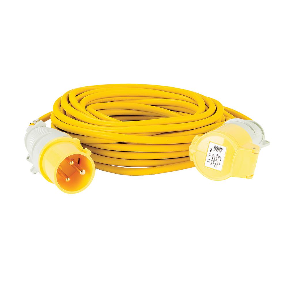 Defender E85235 110V Extension Lead Yellow 2.5Mm² 32A 14M 35182