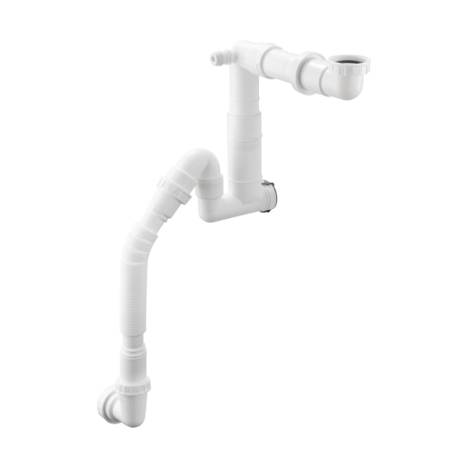 Leisure White Rapid Fit Plumbing Waste Kit Single Bowl