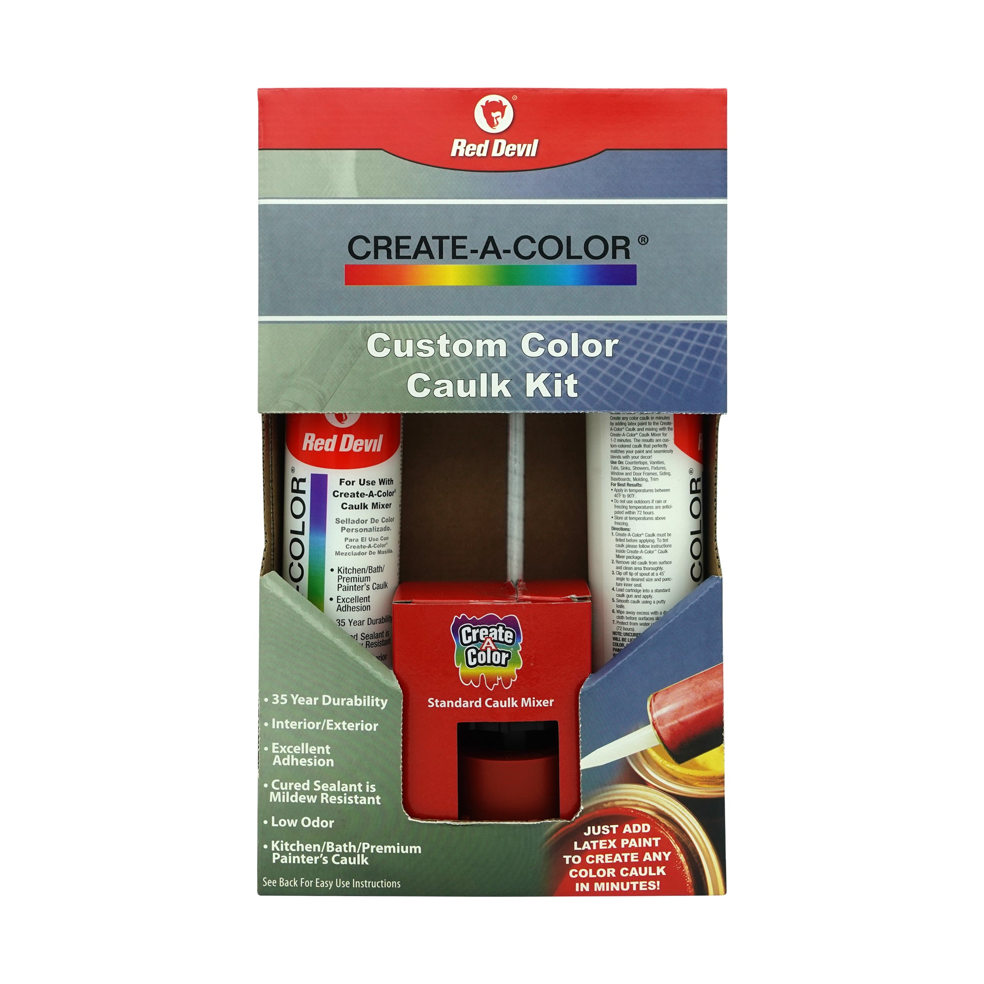 Red Devil Create-A-Color® Caulk Colour Kit - Colour Match Caulk like a Pro