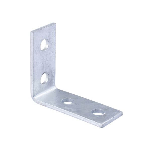 Right Angle 4(2x2)Hole Bracket 86 X 102 HDG