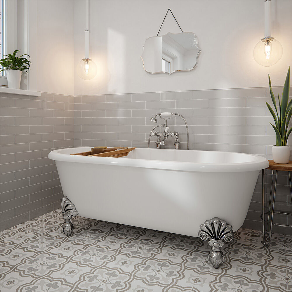 Handmade Grigio Ceramic Wall Tile 7.5x30cm