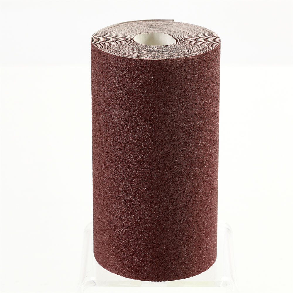 Clarke Red Aluminium Oxide Hook & Loop Roll 1m x 115mm Grit