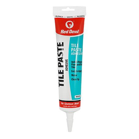 Red Devil Tile Paste Adhesive 5.5 FL. OZ. Squeeze Tube White