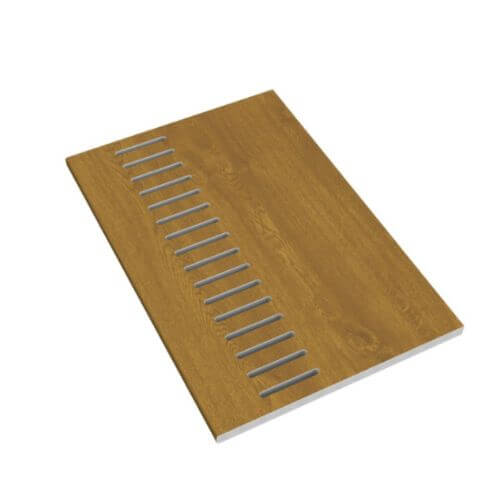 150mm Golden Oak Vented Soffit Board - 10mm x 5mtr - Pack of 2