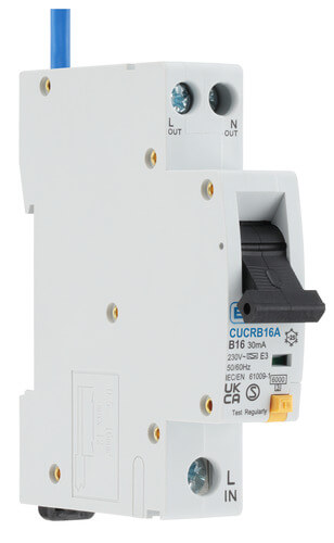 12 Module 10 Way Populated With 1 X 100A Main Switch And Type A 8 Rcbofts 2 X Cover Blanks With Up Opening Front Cover CFUSWP810A-01