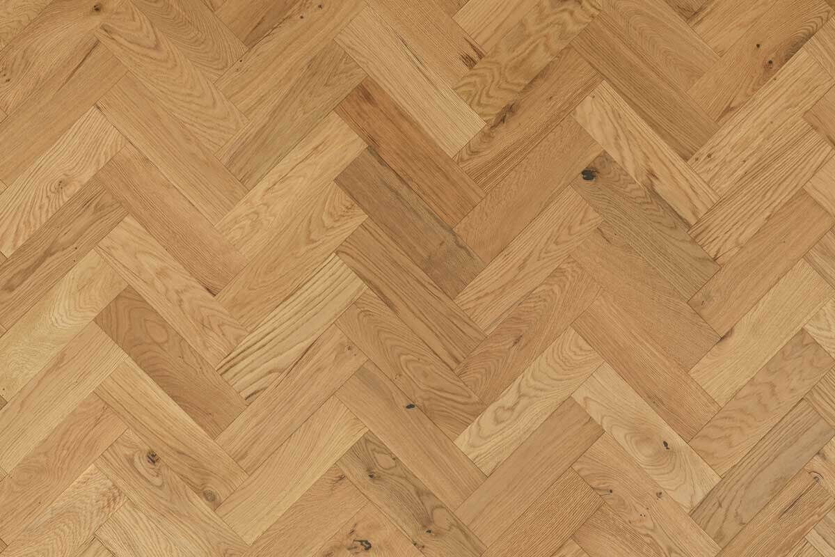 Home Choice Engineered Rustic Oak Herringbone 10mm x 90mm Natural UV Oiled