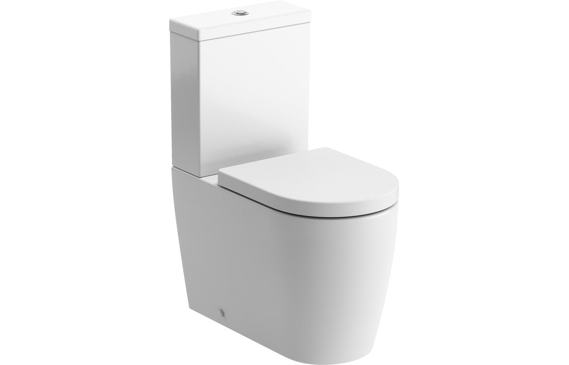 Colleen Rimless Close Coupled Fully Shrouded Comfort Height WC & Soft Close Seat